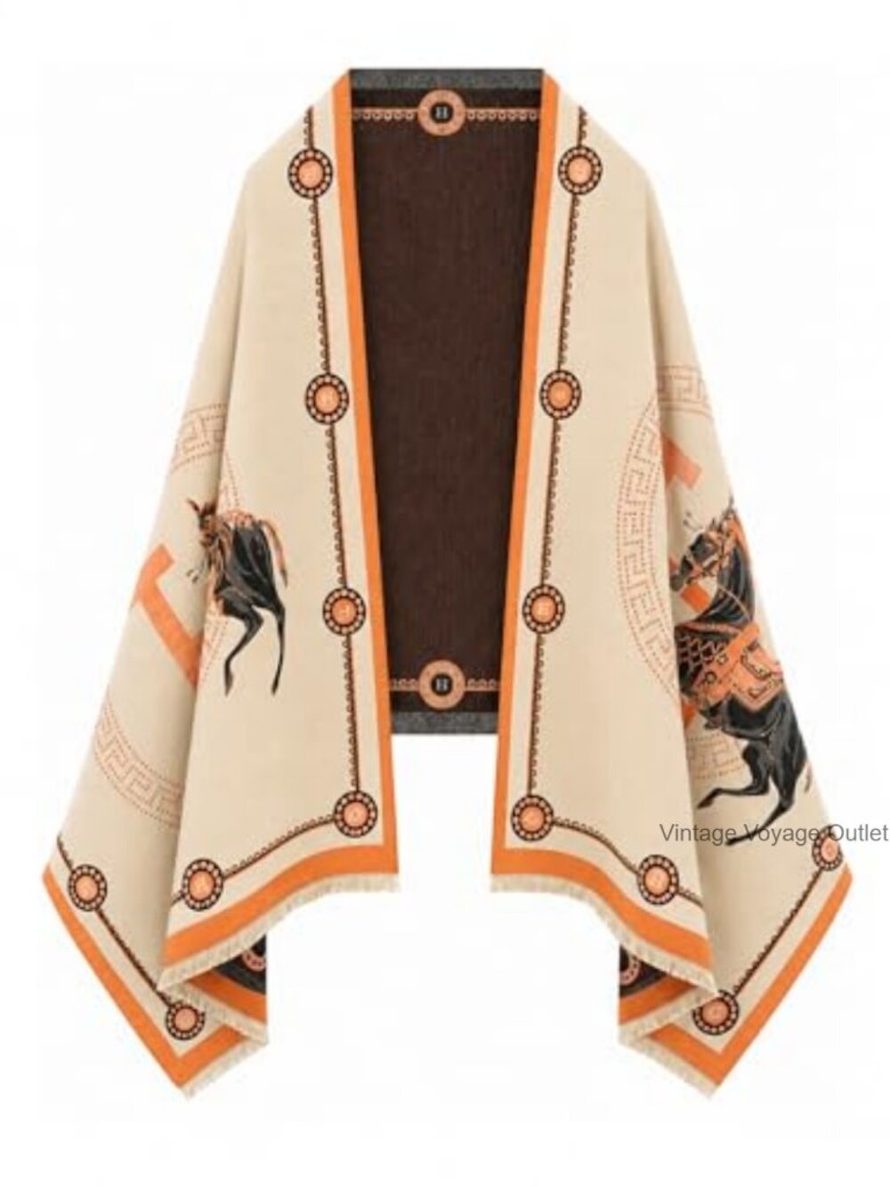 Reversible Pashmina Shawl Wrap Women Acrylic Scarf Poncho Cape Gift